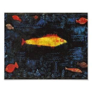 Paul Klee The Goldfish  Waterverf Art Foto Afdruk