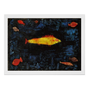 Paul Klee The Goldfish  Waterverf Art Perfect Poster