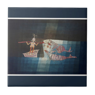 Paul Klee The Seafarer Abstracte Nautilus Poster Tegeltje