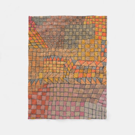 Paul Klee - Town Castle Fleece Deken (Voorkant)
