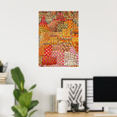 Paul Klee - Town Castle Kr. Poster (Thuiskantoor)