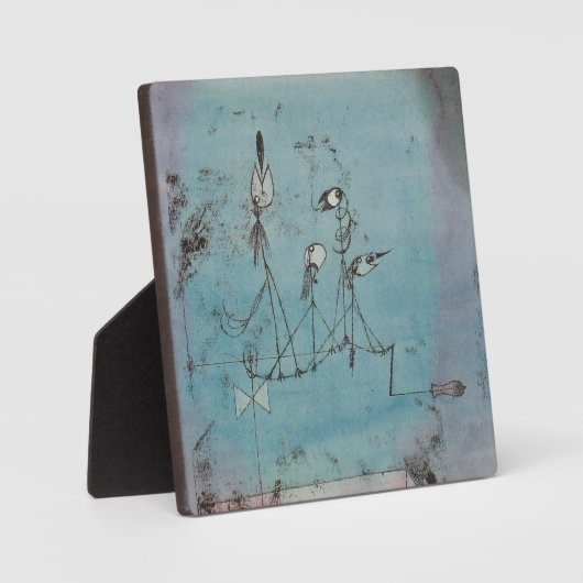 Paul Klee Twittering Machine Plaque Fotoplaat (Voorkant)