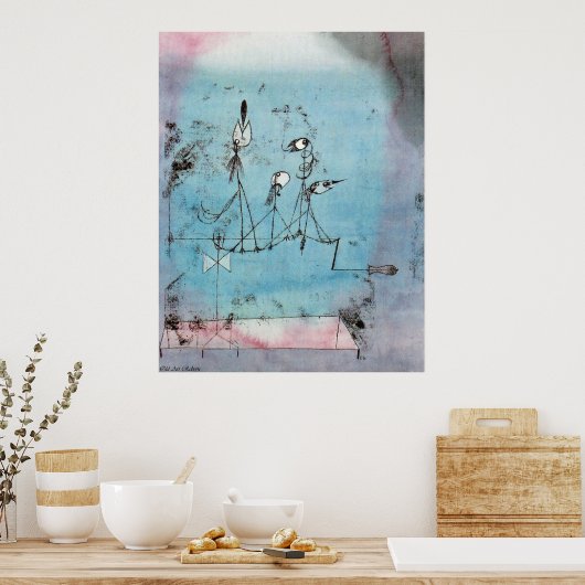 Paul Klee Twittering Machine Poster (Keuken)