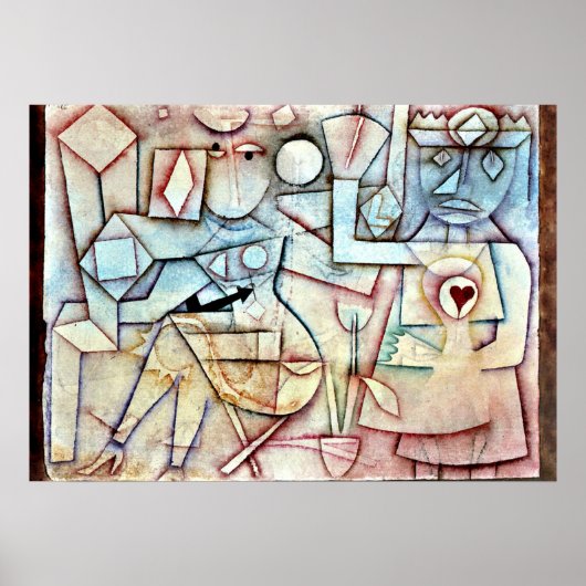 Paul Klee : Vieux chant d'amour, tableau de Klee (Devant)