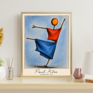 Paul Klee Vogelverschrikker Poster Abstract Modern