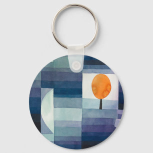 Paul Klee Voorbode van Herfst Blauwe Moderne Abstr Sleutelhanger