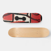 Paul Klee's Locksmith -  Abstracte kunst Skateboard (Horizontaal)