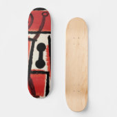 Paul Klee's Locksmith -  Abstracte kunst Skateboard (Voorkant)