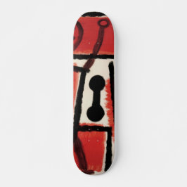 Paul Klee's Locksmith -  Abstracte kunst Skateboard