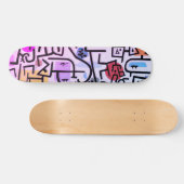 Paul Klee's rijke haven - Koel  Abstracte kunst Skateboard (Horizontaal)