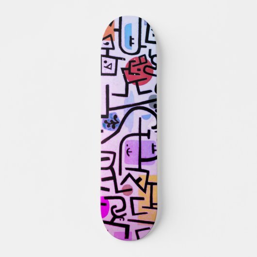 Paul Klee's rijke haven - Koel  Abstracte kunst Skateboard (Voorkant)