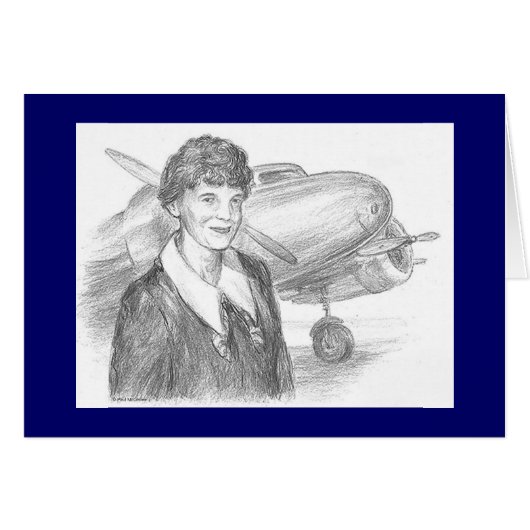 Paul McGehee "Amelia Earhart" Kaart (Voorkant Horizontaal)