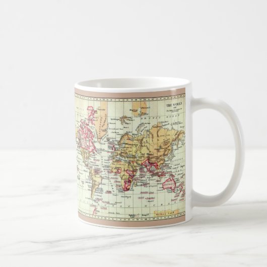 Paul McGehee "Antiek Britse Empire Map" Mok (Rechts)