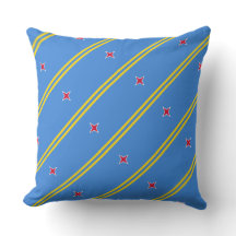 Paul McGehee "Aruba Flag" Pillow