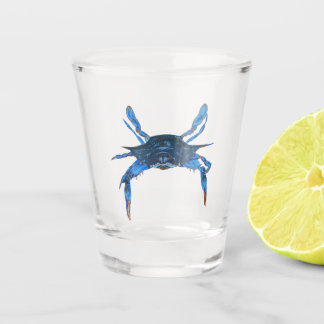 Paul McGehee Blue Crab Shot Glass Glas