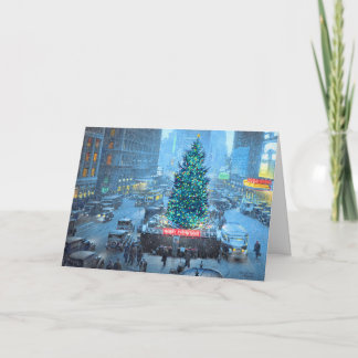 Paul McGehee "Christmas in New York" Card Feestdagen Kaart