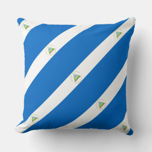 Paul McGehee Coussin du "drapeau du Nicaragua"