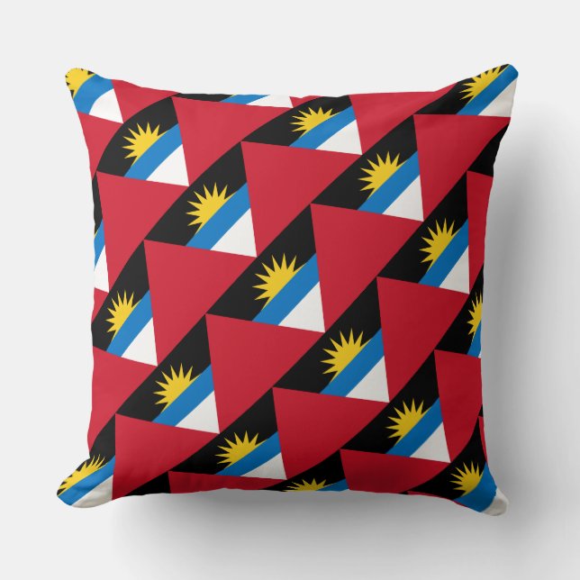 Paul McGehee Coussin "Indicateur Antigua-et-Barbud (Recto)