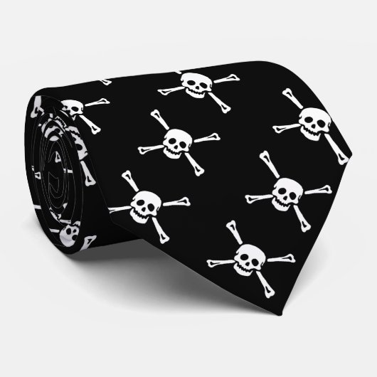 Paul McGehee Cravate "Jolly roger" (Roulé)