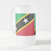 Paul McGehee "Drapeau St. Kitts & Nevis" Beer Mug (Devant gauche)