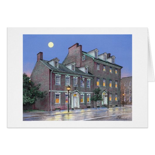 Paul McGehee "Gadsby's Tavern"-kaart (Voorkant Horizontaal)
