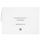 Paul McGehee "Great Falls carte de Potomac" (Dos Horizontal)