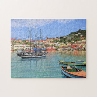 Paul McGehee "Grenada - St.George's Harbour" Puzzl Legpuzzel