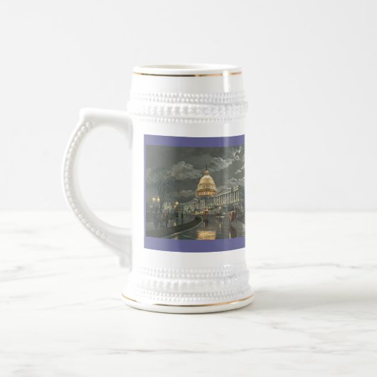 Paul McGehee "Het Capitool van Moonlight" Beer Ste Bierpul (Links)