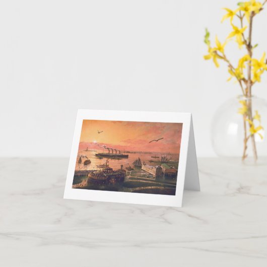 Paul McGehee, Kaart "Old New York Harbor" (Gele Bloem)