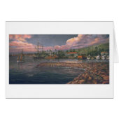 Paul McGehee "Lahaina Harbour at Twilight"-kaart (Voorkant Horizontaal)