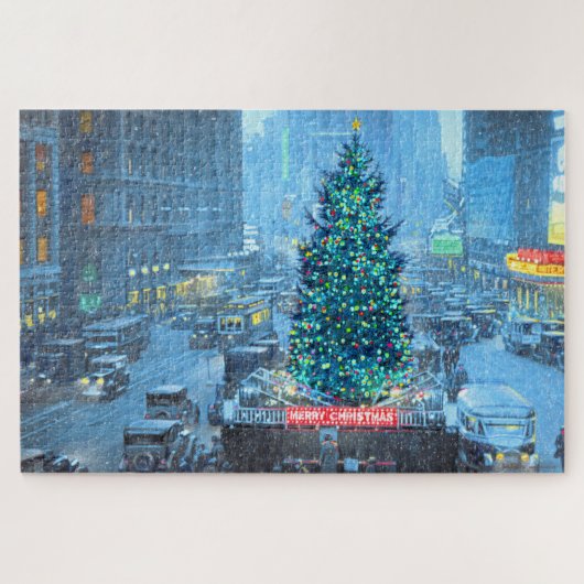 Paul McGehee "Noël à New York" Puzzle (Horizontal)