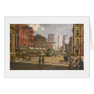 Paul McGehee "Old Atlanta - Peachtree Street"-kaar