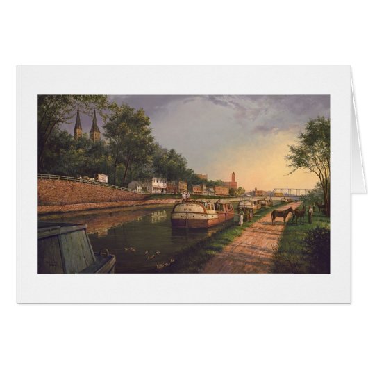 Paul McGehee "Old C & O Canal in Georgetown"-kaart (Voorkant Horizontaal)
