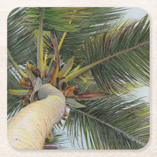 Paul McGehee "Palm Tree" Drink Coasters Vierkante Kartonnen Onderzetter