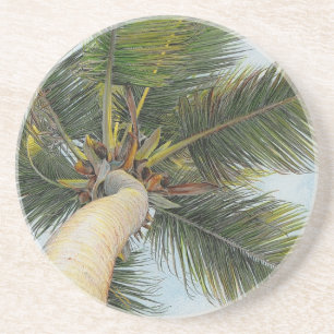 Paul McGehee "Palm Tree" Sandstone Drink Coasters Zandsteen Onderzetter