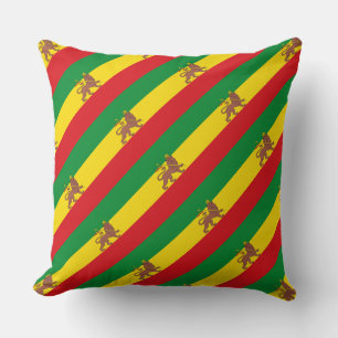 Paul McGehee "Rasta Lion de Juda" Coussin