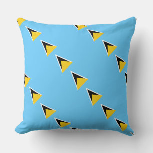 Paul McGehee "Saint Lucia Flag" Pillow Kussen
