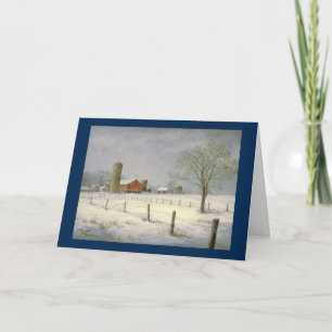 Paul McGehee "Silent Snowfall" Kerst Kaart