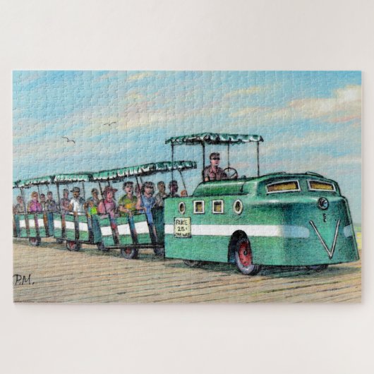 Paul McGehee "The Boardwalk Train" Jigzaag Puzzle Legpuzzel (Horizontaal)
