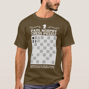 Paul Morphy Chess Puzzle Chess speler T-shirt