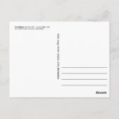 Paul Morphy, Schaakspeler Briefkaart (Achterkant)