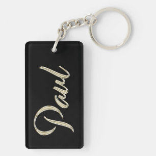 Paul Name whitegold Schlüsselanhänger Anhänger Sleutelhanger