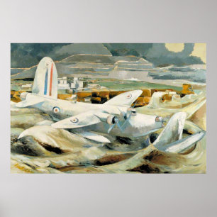 Paul Nash - Verdediging van Albion, beroemd schild Poster