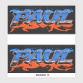 Paul Prénom Graffiti Autocollant Autocollant (Feuille)