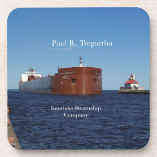 Paul R. Tregurtha Duluth 6 dessous de verre en pla