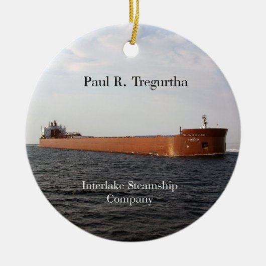 Paul R Tregurtha-sierent Keramisch Ornament (Voorkant)