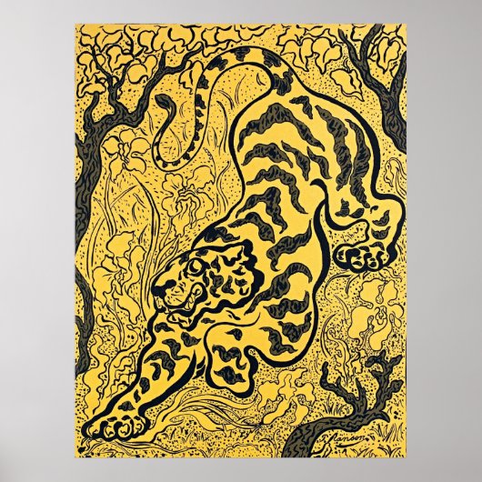 Paul Ranson's Tijger in het Oerwoud - Retro Art Poster (Voorkant)