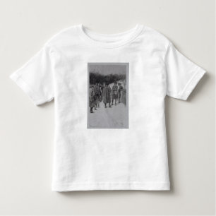 Paul Revere brengt nieuws naar Sullivan Kinder Shirts