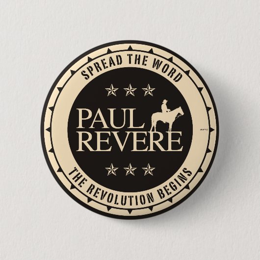 Paul Revere Ronde Button 5,7 Cm (Voorkant)