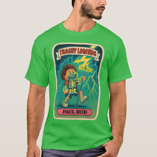 Paul Rod Electric Retro Garbage Parody Kid Sticker T-shirt